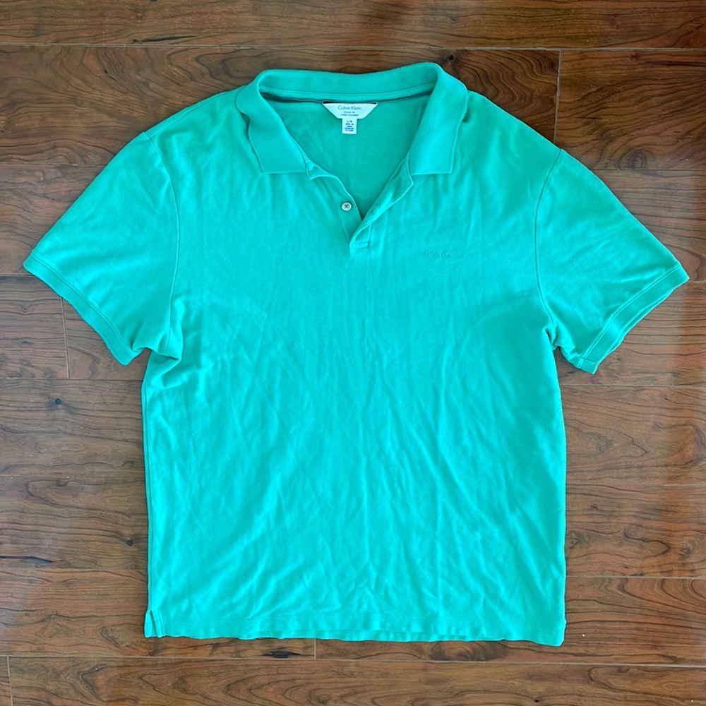 Calvin Klein Light Green Men’s Polo Shirt